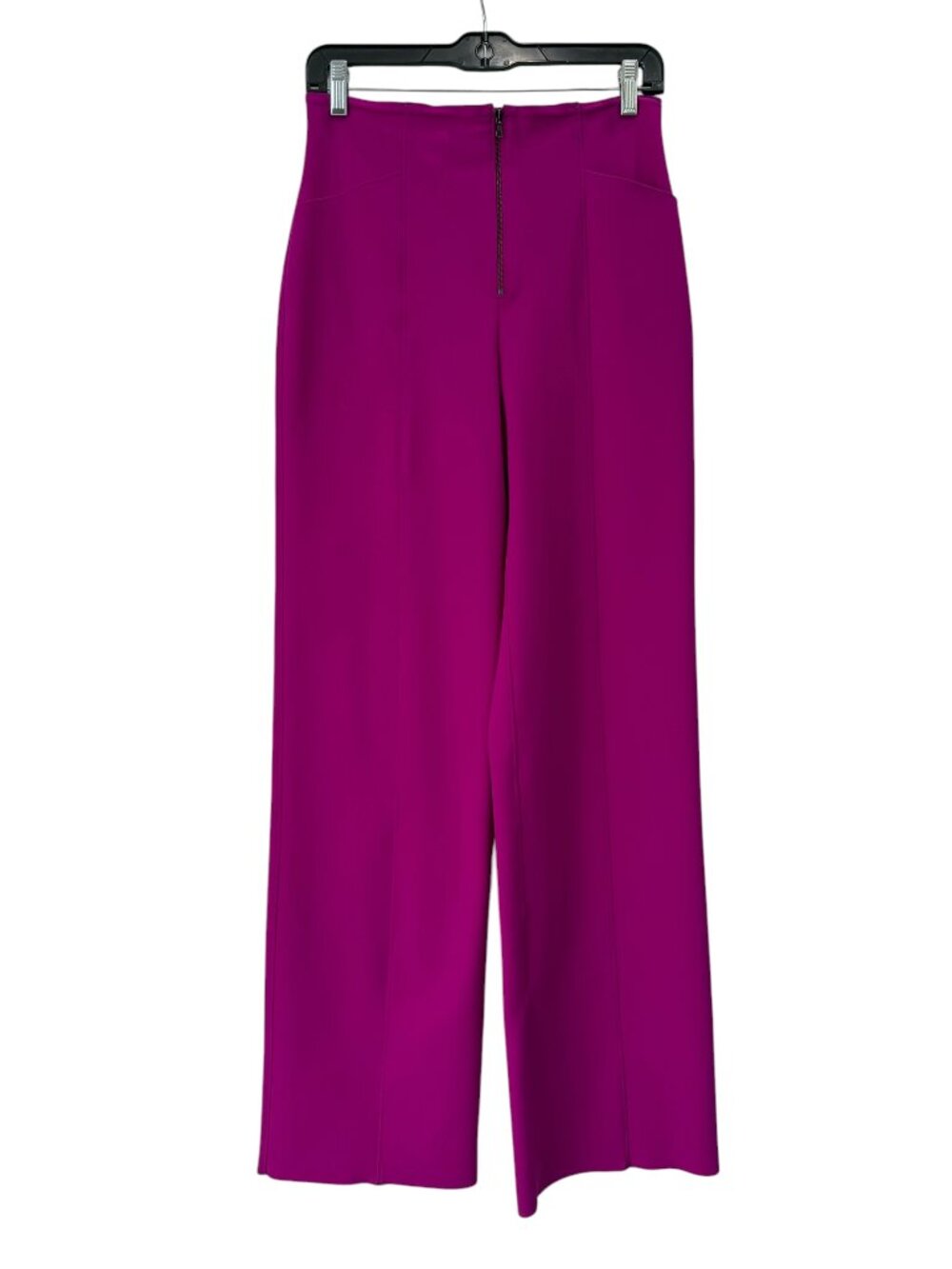 $375 Maria Pinto Magenta Pink High Rise WIde Leg Pants size 4